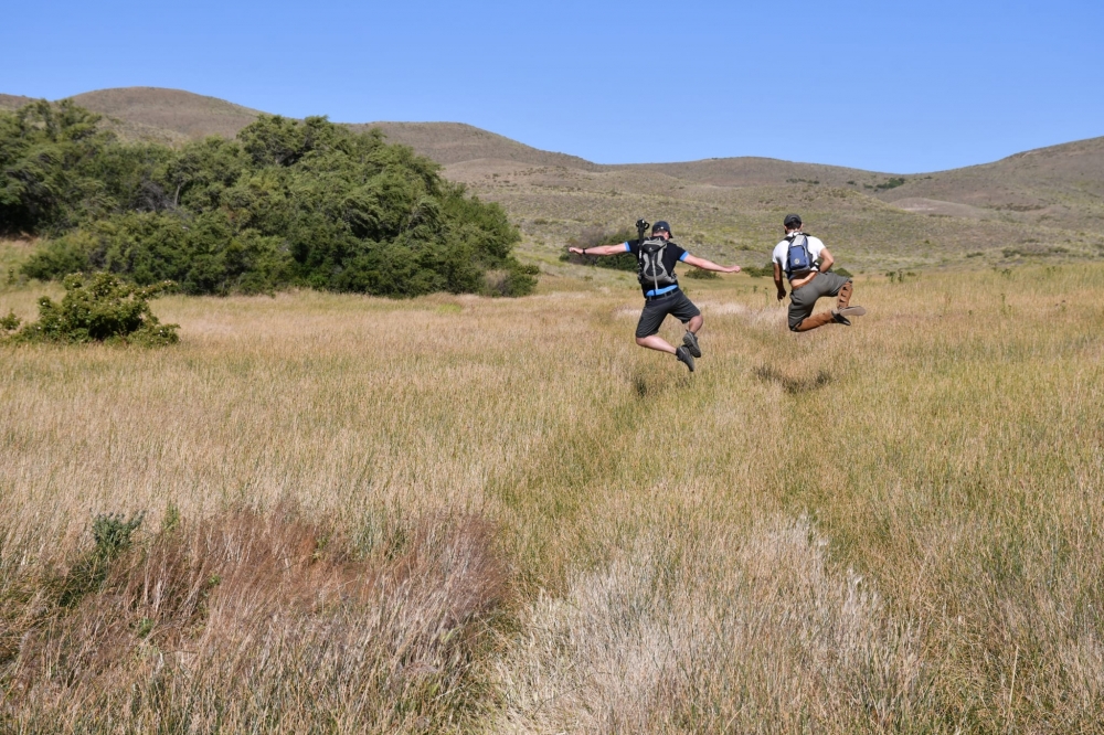 Happy hikers