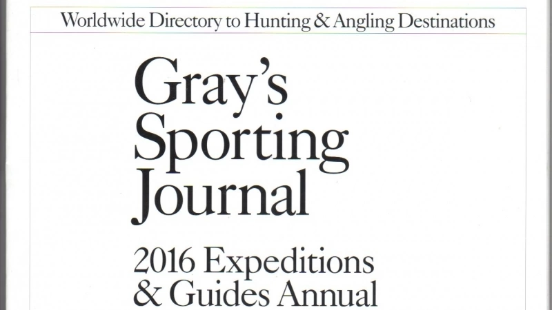 Gray´s Sporting Journal - Expeditions & Guide 2016