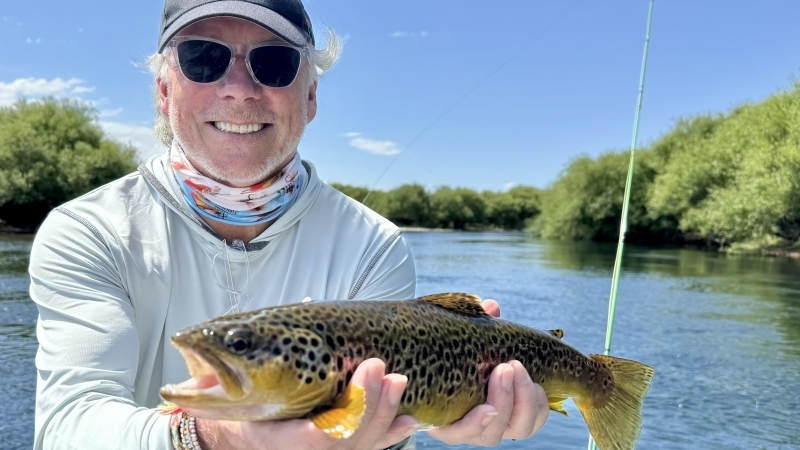 Fly fishing the Chimehuin river
