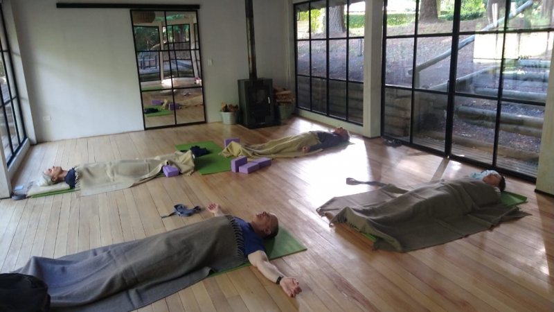 Stretching and meditation